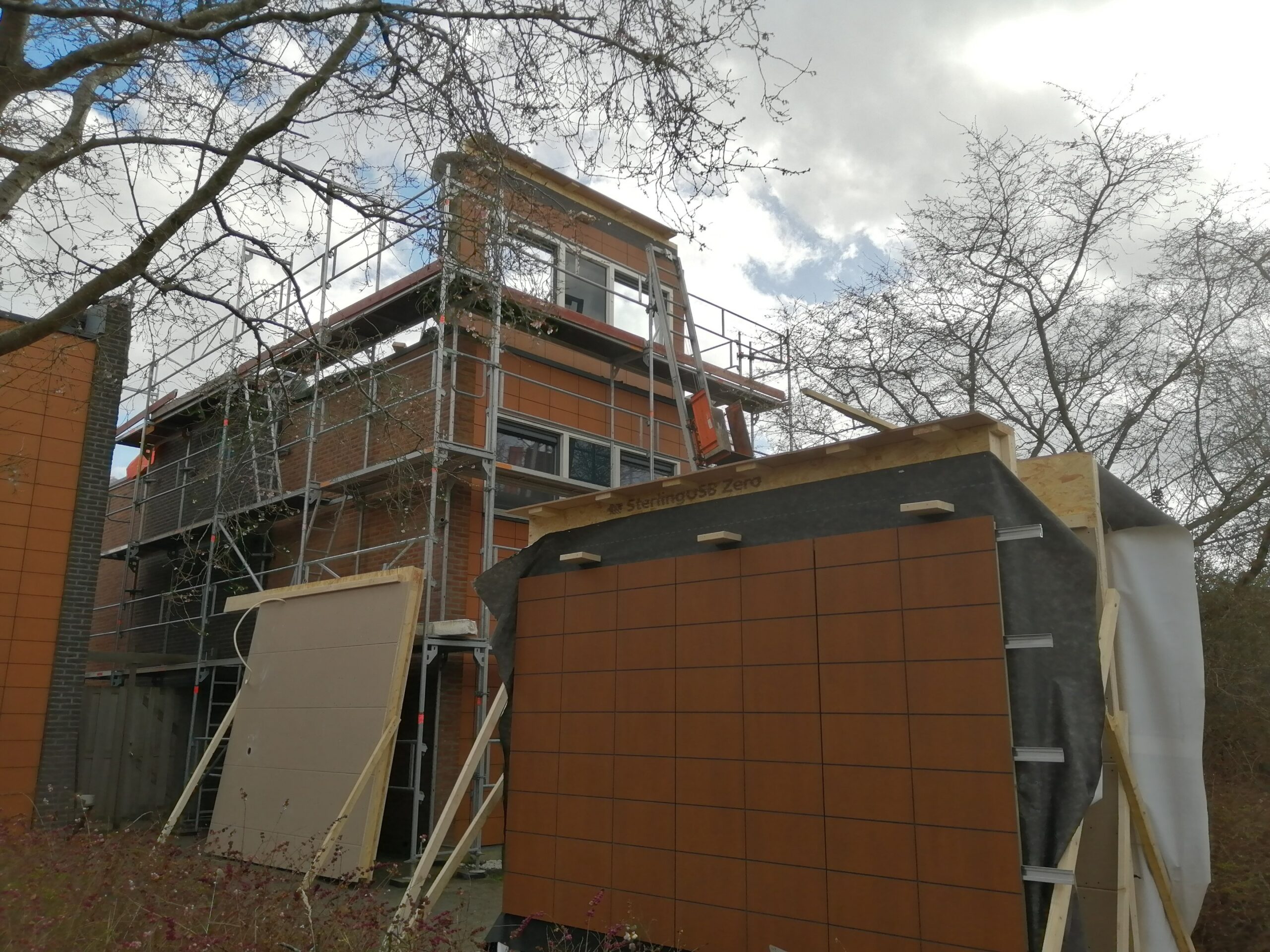 Dakopbouw Haarlem aan het werk