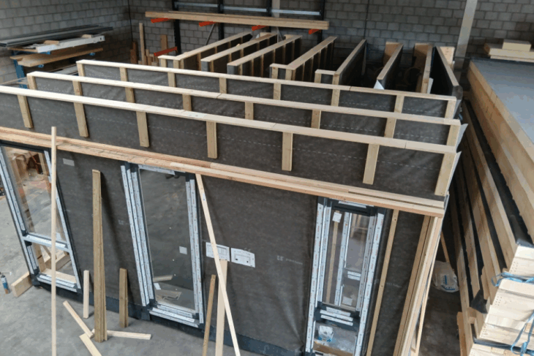 Prefab dakopbouw in Haarlem
